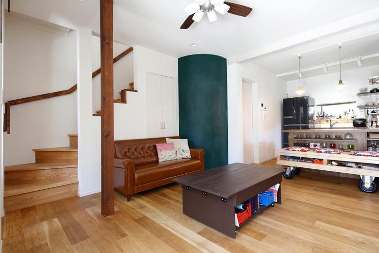 柱を入れ耐震性もアップ