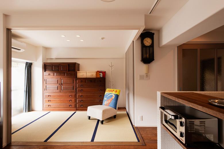 「最大限の空間を確保した上質なインテリア」のリビングダイニング