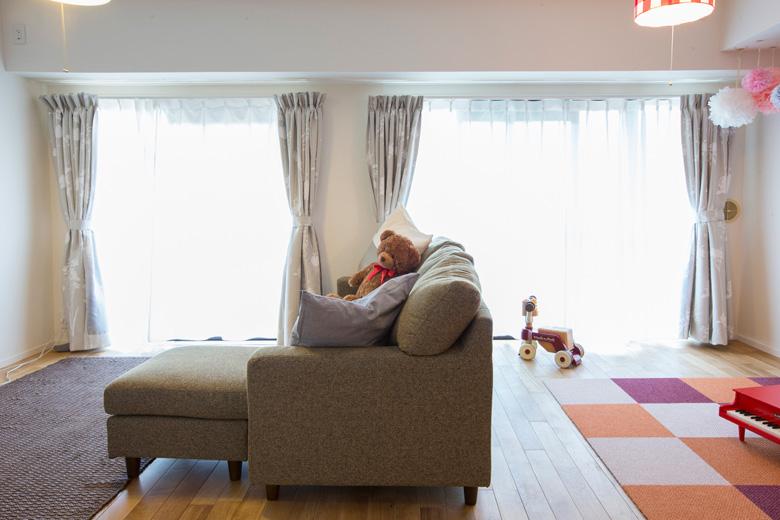 「楽しい子育てリノベーション！」のリビングダイニング