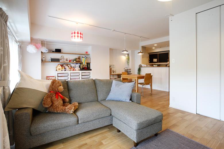 家族の気配を感じながらくつろぐことができる