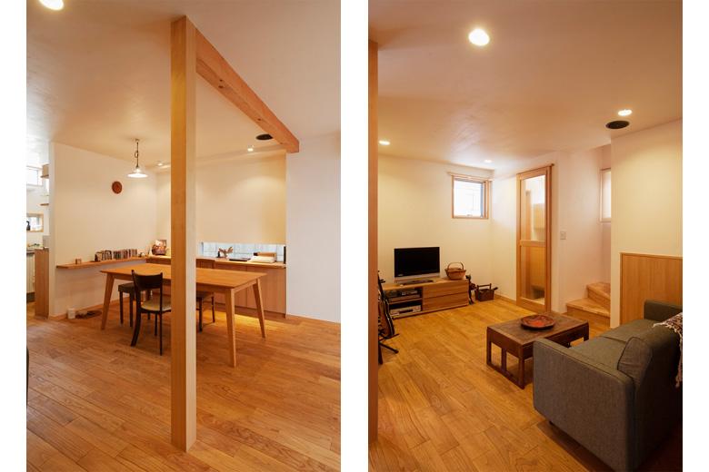 柱や梁を追加し耐震性を向上