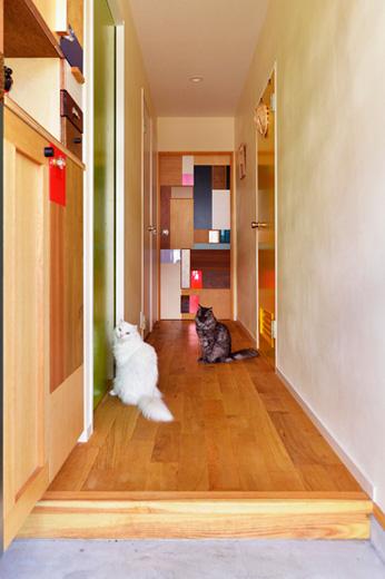 寝室、洗面所のドアは既存を塗装