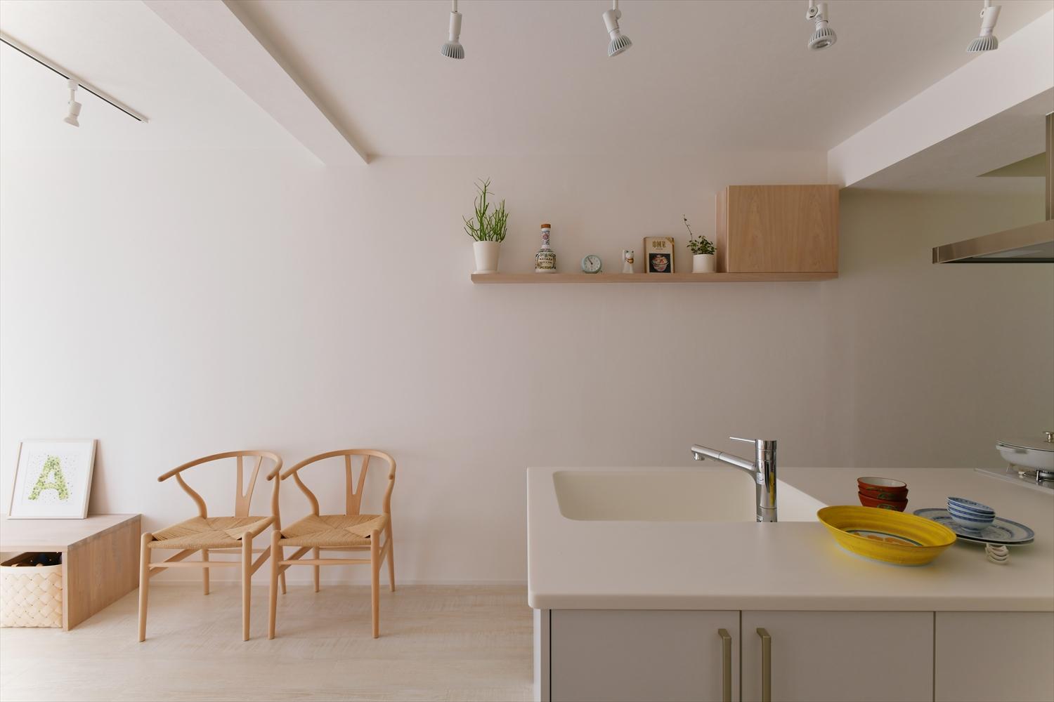 ゆったりとした空間でお客様を招いてお料理を楽しめる