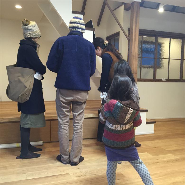 以前の現場見学会の様子