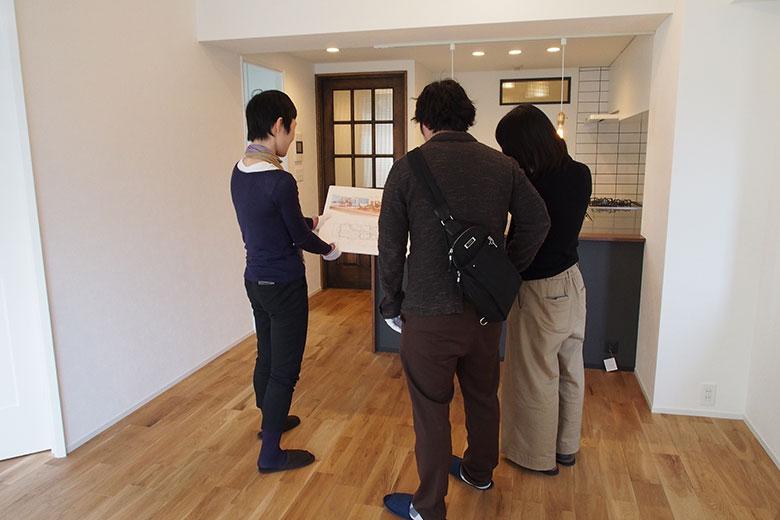 以前のリノベ完成現場見学会の様子
