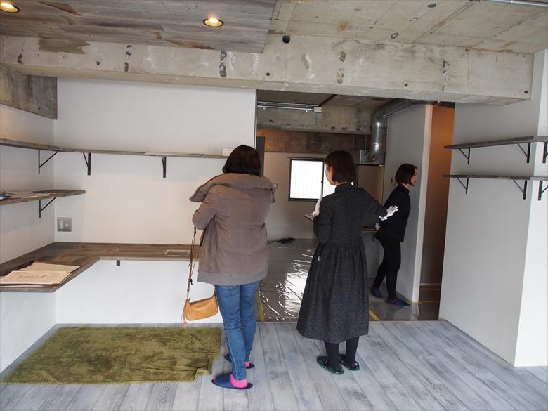 以前のマンションリノベ完成現場見学会の様子