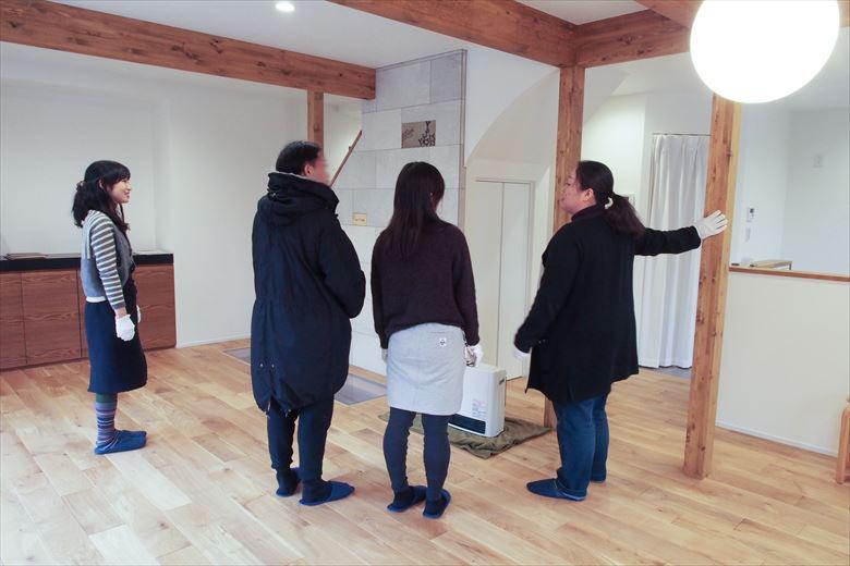 以前の現場見学会の様子