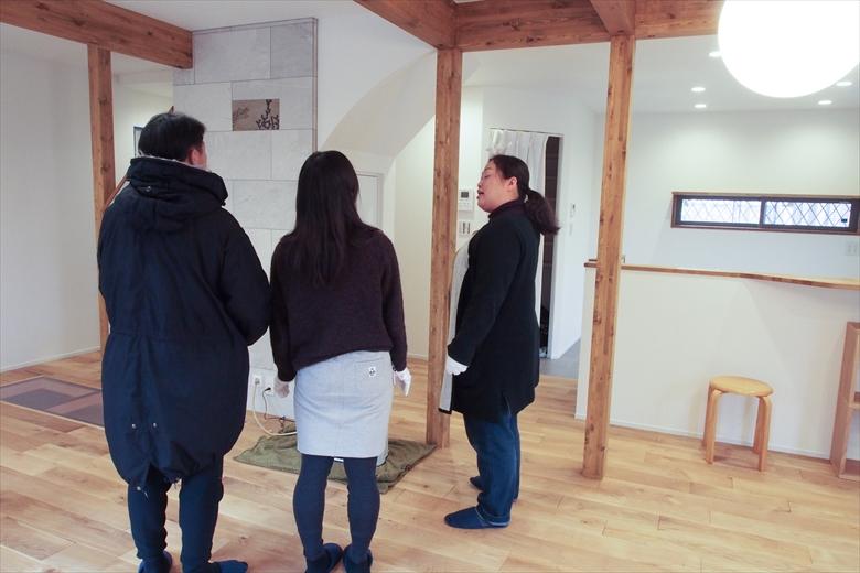 以前の現場見学会の様子