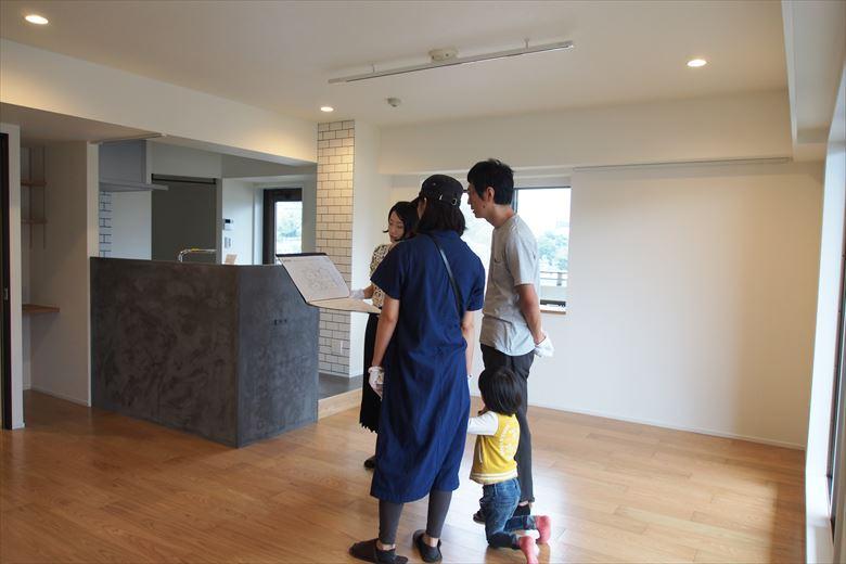 以前の現場見学会の様子