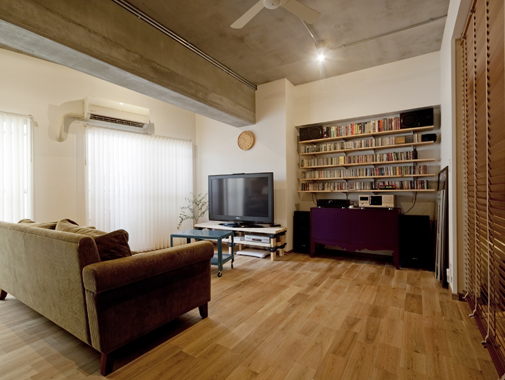 統一感のある広々空間