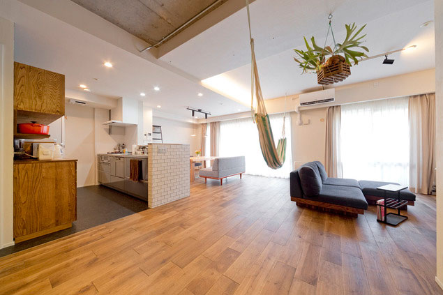 和室を取り除くことで、開放的なLDK空間が生まれました