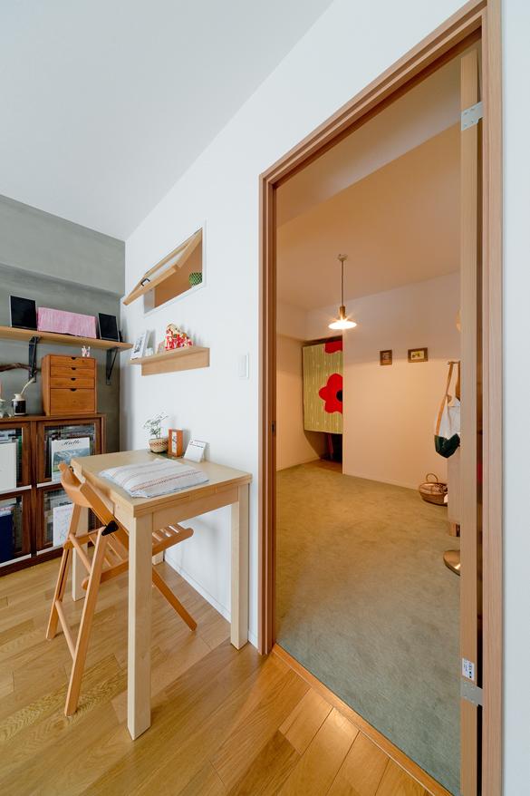 「グリーンたちに囲まれて」の寝室