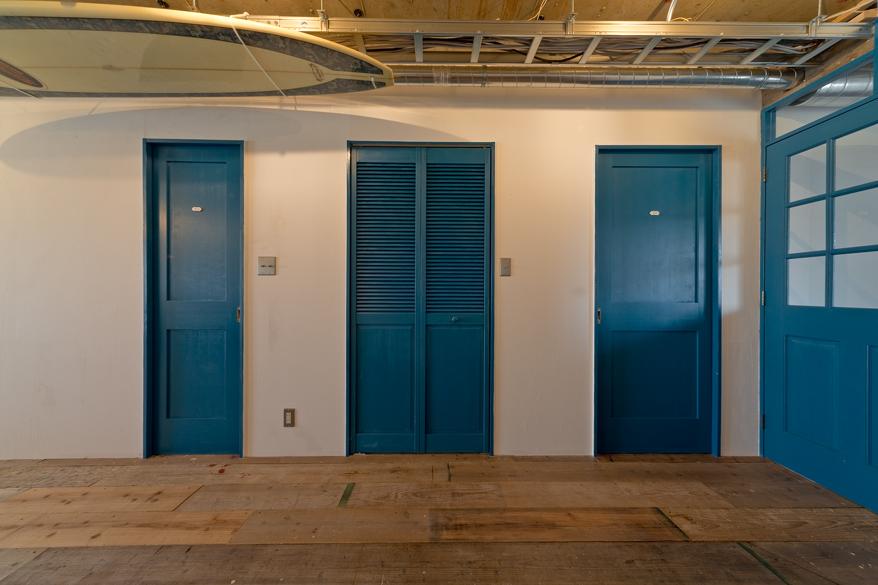 「1ROOM仕立てのカルフォルニアスタイルリノベーション　夏風添え」の寝室