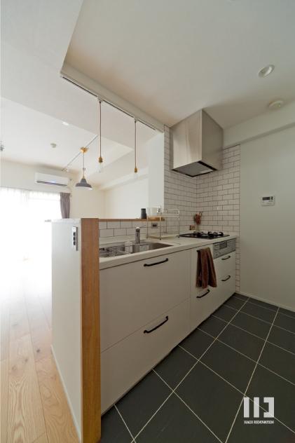 「レコード×ナチュラル×DIYな暮らし。」のキッチン