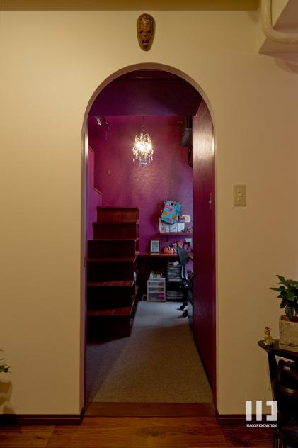 「世界を旅する家」の書斎