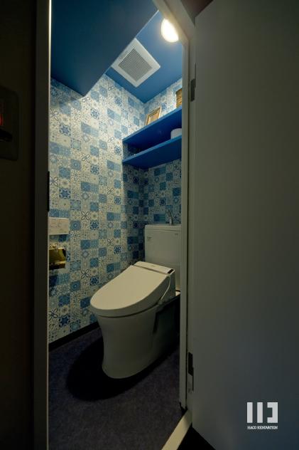 「世界を旅する家」のお風呂・洗面所・トイレ