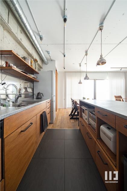 「家族が集まるヴィンテージハウス」のキッチン