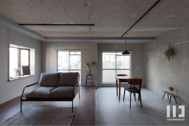 区切りのない広々とした空間です。