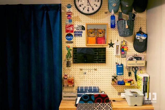 リビングの一角に設けられたワークスペース。