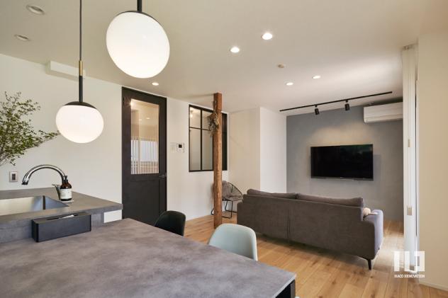 アクセントカラー面はポーターズペイントをDIY塗装。