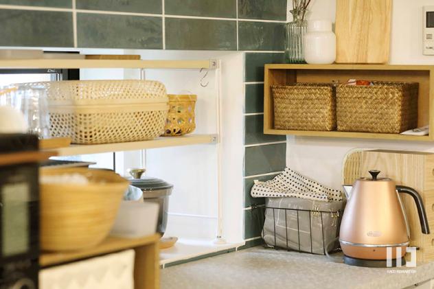 「やさしい色に包まれたなら」のキッチン