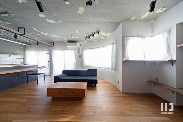 「ネコノアール」のリビングダイニング