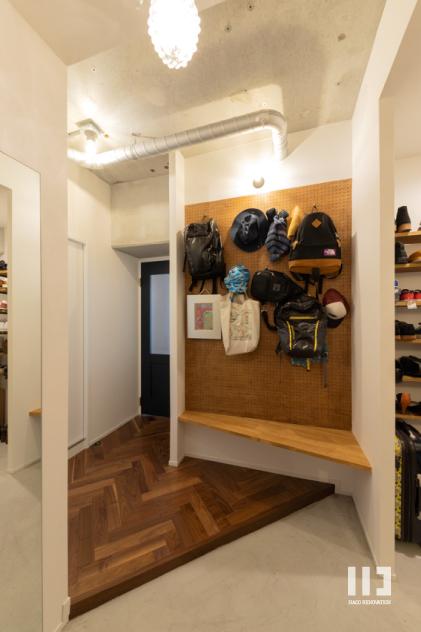 「リビングに暮らす」の玄関・土間