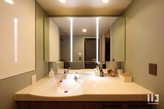 「美味しい時間」の洗面