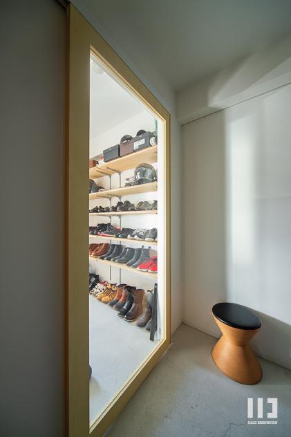 「Wallscape in the house.」の土間スペース