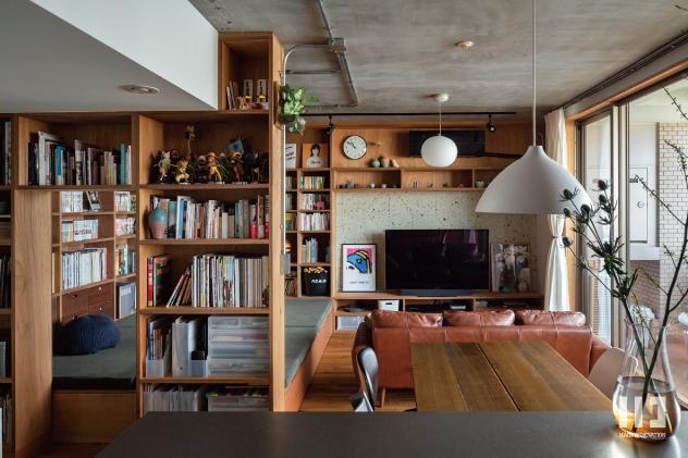 「並べる家」のリビングダイニング