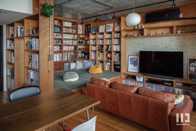 「並べる家」のリビングダイニング