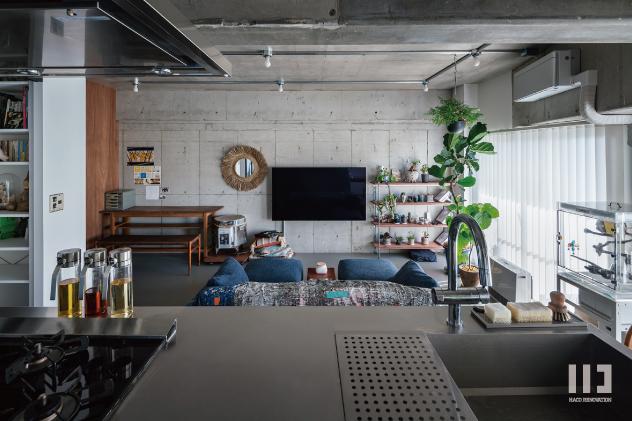 「アンニュイな空模様」のリビングダイニング