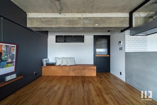 「Classic Retro ～クラシック レトロ～」のリビング・造作ベンチ