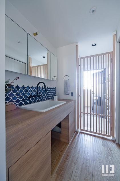 「side-by-side」の洗面