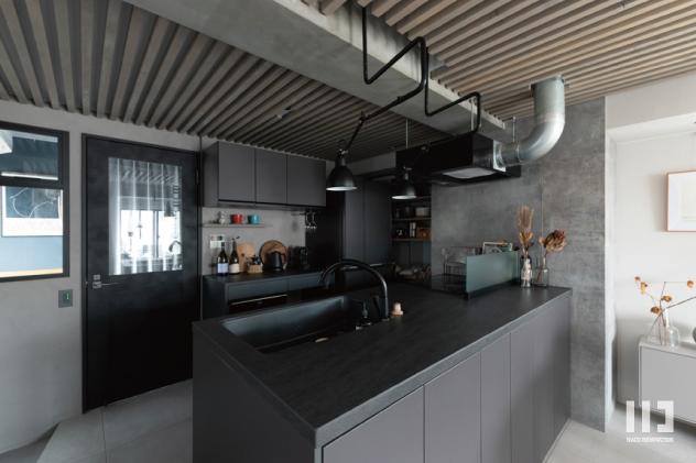 「tiny utopia」のキッチン