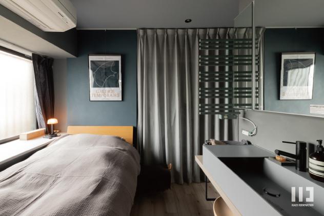 「tiny utopia」の寝室