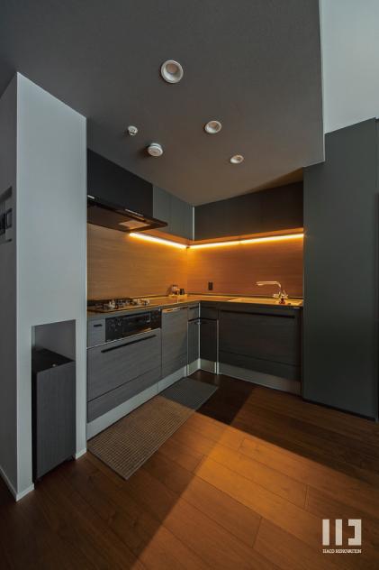 「quiet and calm」のキッチン