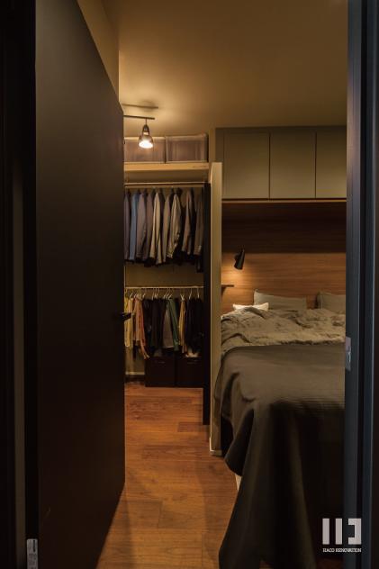 「quiet and calm」のWIC・寝室