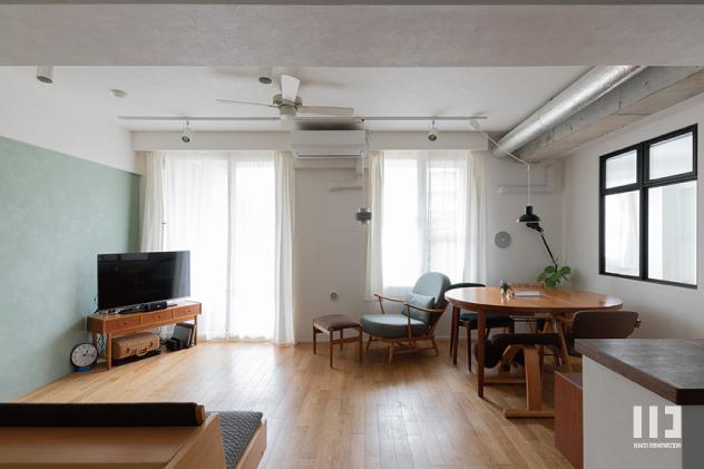 「Nordic holic」のリビングダイニング