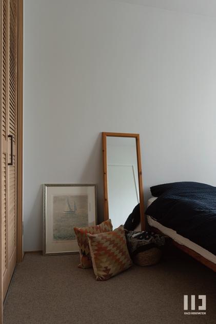 「愛着が巡る暮らし」の寝室