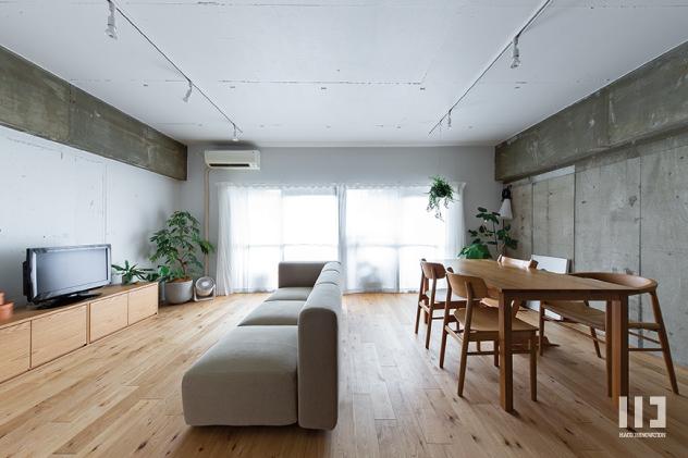 「究極の自在性スタイル」のリビングダイニング