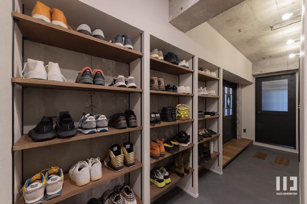 「綯交（ないまぜ）な暮らし」のシューズクローゼット