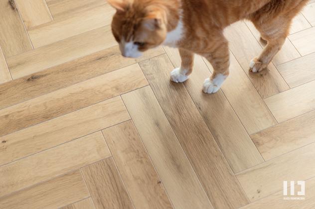 「吾輩達は猫である」のフローリング