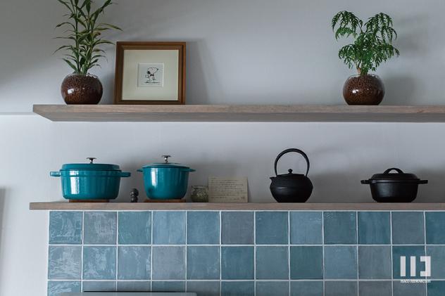 「The hideaway café」のキッチン