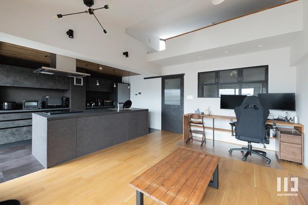 「ここから見える景色」のリビングダイニング