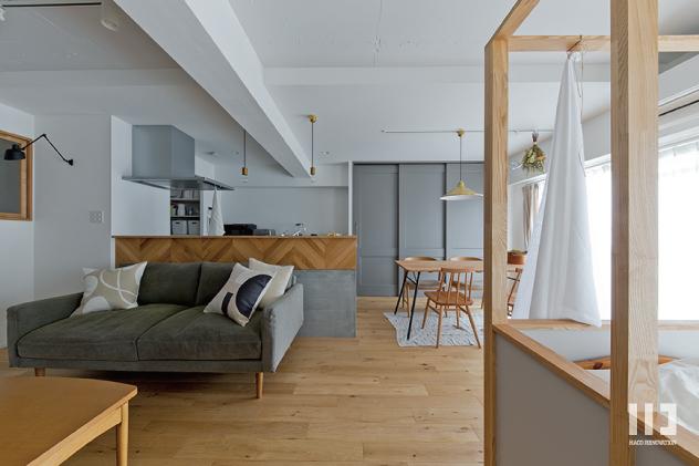 「my sweet home」のリビングダイニング