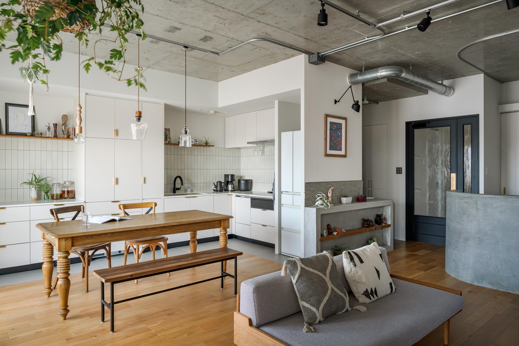 「Life is journey」のリビングダイニング