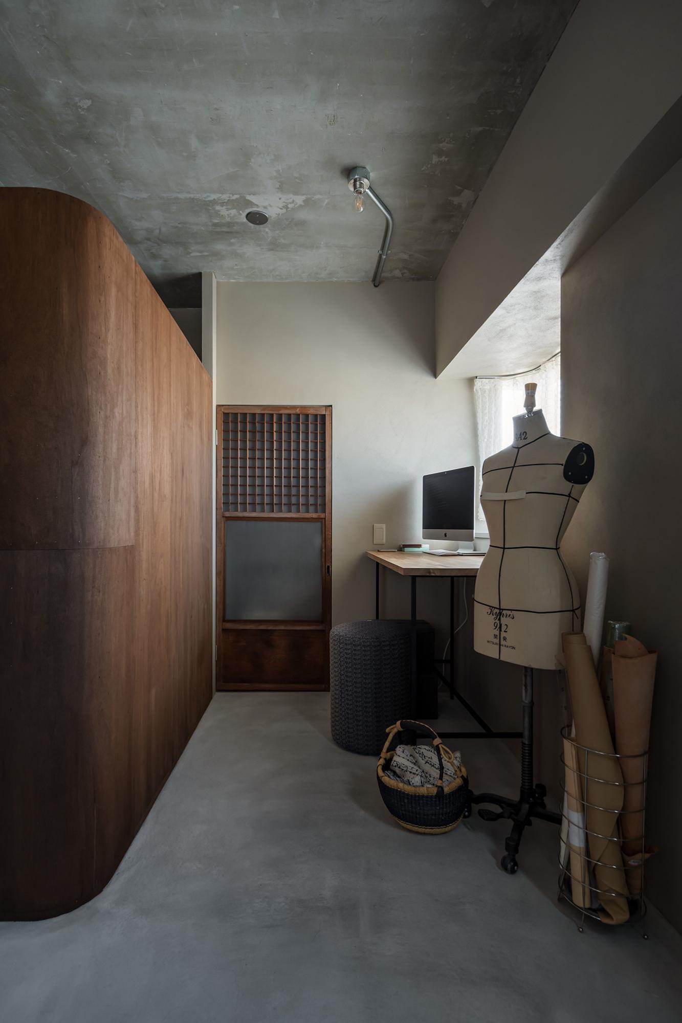 「遊郭建具と暮らす」の収納＆ワークスペース