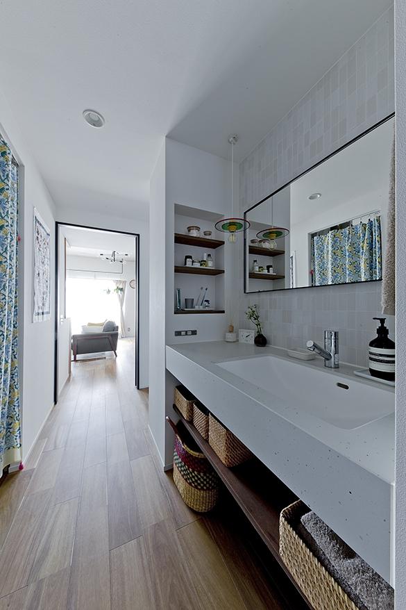 「旅のカケラ」の洗面所