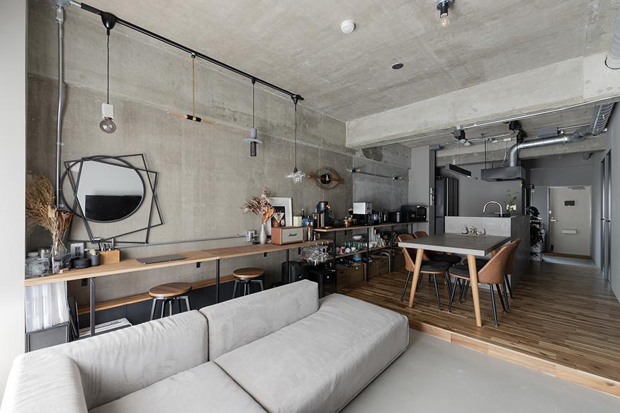 「cozy nook」のリビングダイニング